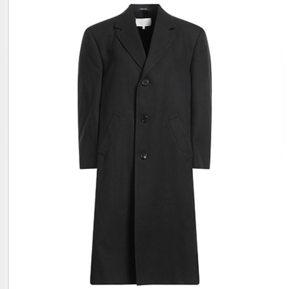 NWOT Prontomoda Men’s Dark Grey Long Pea Coat size L